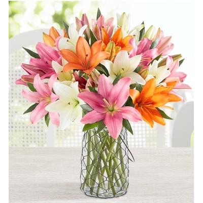 1-800-Flowers Flower Delivery Summer Lilies W/ Ross - Simons Bee Necklace W/ Market Vase