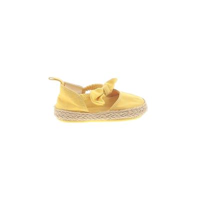 Baby 8 Booties: Espadrille Platform Boho Chic Yellow Print Shoes - Kids Girl's Size 1