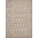 Brown 72 x 48 x 0.5 in Area Rug - Loloi II Geometric Machine Woven Polyester Area Rug in Sand Polyester | 72 H x 48 W x 0.5 D in | Wayfair