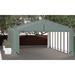 ShelterLogic 12 Ft. W x 20 Ft. D Garage Metal in Gray | 142.12 H x 242.76 W x 378.22 D in | Wayfair SQAADD0104C02003212