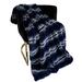 Plutus Navy Fluffy Fields Faux Fur Luxury Throw Blanket - Plutus PBSF2326-102x116