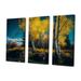 Millwood Pines Blossoming Birches On A Sunny Lake Day I Blossoming Birches On A Sunny Lake Day I - 3 Piece Print on Canvas Canvas, in White | Wayfair