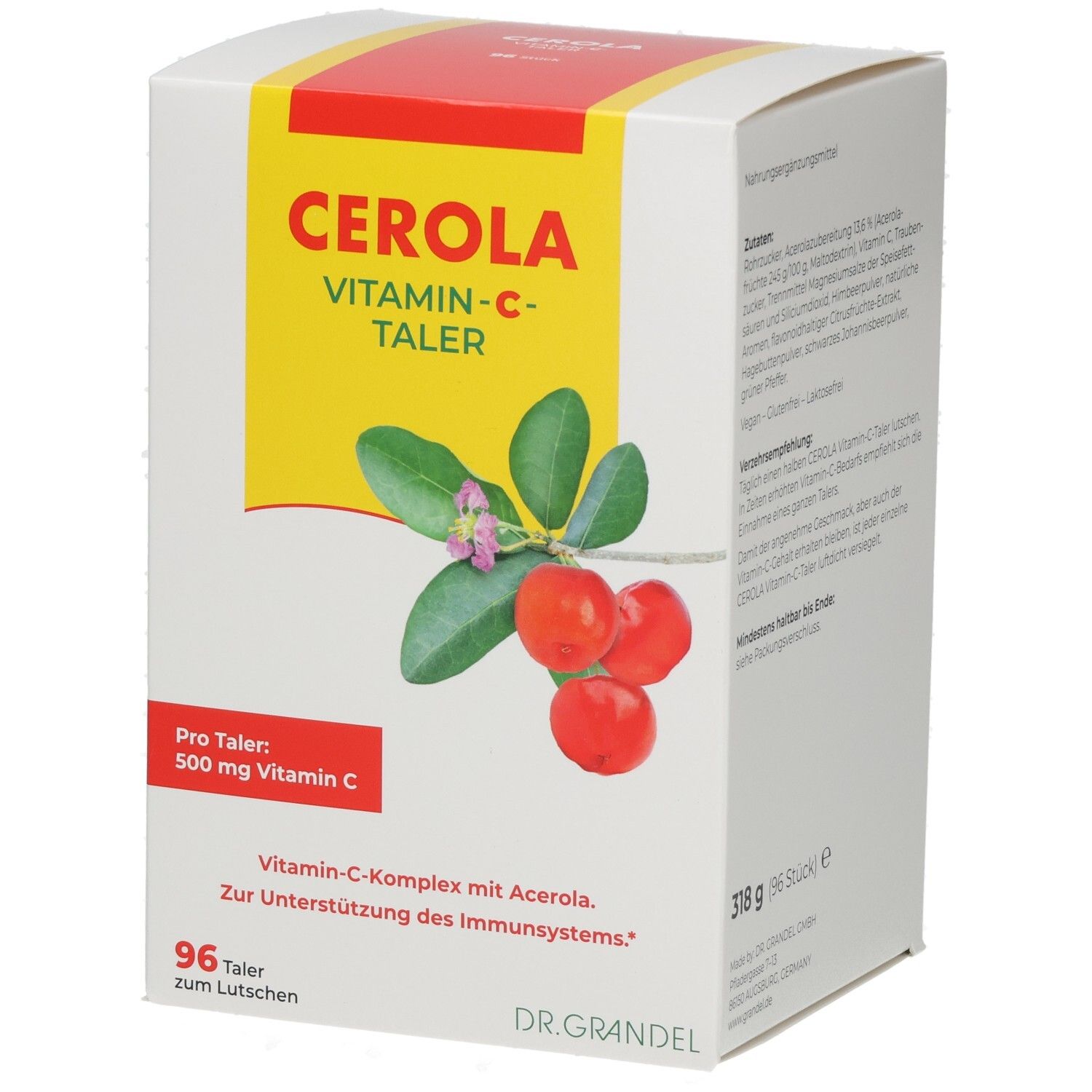 Cerola Vitamin C Taler Grandel 96 St Bonbons
