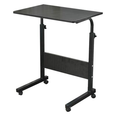 Laptoptisch Beistelltisch pc Tisch Notebook Sofatisch Laptopständer mit Rollen - Schwarz - Soges Image