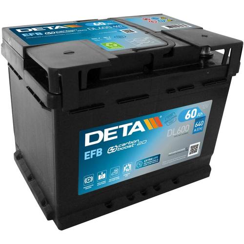 Deta DL600 Start-Stop efb 12V 60Ah 640A Autobatterie inkl. 7,50 € Pfand