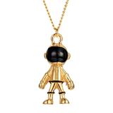 WQJNWEQ Clearance Hip-hop Metal Astronaut Necklace Robot Astronaut Autumn And Winter Sweater Chain Personality Couple Men And Women Necklace Valentine s Day Gift