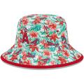 Men's New Era Los Angeles Angels Tropic Floral Bucket Hat