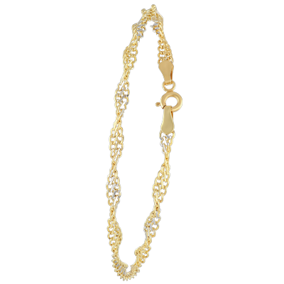 Lucardi - Armband 585 Gold - goldfarbig-rosefarbigfarbig Armbänder & Armreife 1 ct Damen Image