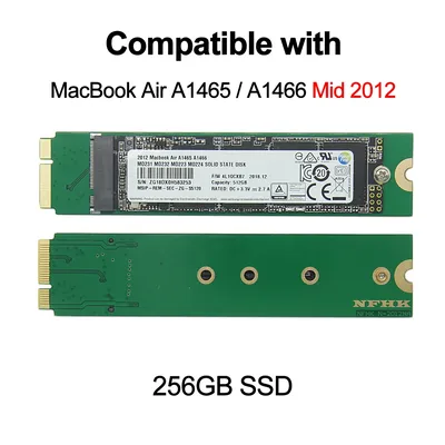 Disque dur SSD pour MacPleAir A1465 A1466 256 Go EMC2558 EMC2559 discreHD 256G Mid2012 avec