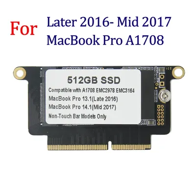 Disque SSD pour Macbook Pro Retina 128 " A1708 256 512 Go 13.3 Go 2016 Go 1 To EMC 2017 EMC