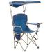 Outdoor camping chair with top sunshade umbrella