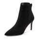 High-Heel-Stiefelette LASCANA Gr. 43, schwarz Damen Schuhe Reißverschlussstiefeletten