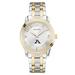 Men's Bulova Silver/Gold Akron Zips Two-Tone Stainless Steel Watch