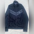 Nike Jackets & Coats | Nike Mens Jacket Black White Swoosh Full Zip Size Xl Used | Color: Black/White | Size: Xl