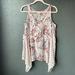 Anthropologie Tops | Anthropologie Vanessa Virginia Blush Pink Floral Blouse | Color: Pink/Purple | Size: M