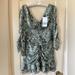 Zara Dresses | *New* Zara Snakeskin Dress (Women’s Large) | Color: Green | Size: L