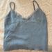 Brandy Melville Tops | Brandy Melville Cropped Baby Blue Cami! Lace Trim | Color: Blue | Size: One Size Fits All