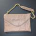 J. Crew Bags | J. Crew Leather Envelope With Shoulder Strap Bag | Color: Brown/Gold | Size: Os