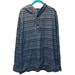 American Eagle Outfitters Shirts | American Eagle Blue Striped Lightweight Hoodie With Buttons Size Xl Men’s | Color: Blue | Size: Xl