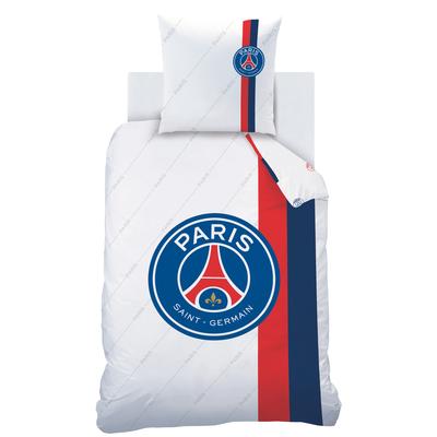 PSG Bettwäsche-Set - 140 x 200 + 63 x 63 - Retro Weiß