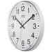 Infinity Instruments Profuse 12" Wall Clock Plastic in Gray | 12 H x 12 W x 1.75 D in | Wayfair 14529SV-830