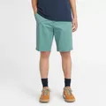 Timberland Squam Lake Stretch Chino Shorts For Men In Green Green, Size 36