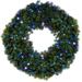 Holidynamics, Inc Lighted Polyvinyl Chloride (PVC) Wreath Traditional Faux, Steel in Green | 60 H x 60 W x 12 D in | Wayfair 53334 RGB