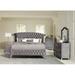 Rosdorf Park Corinna Tufted Upholstered Bedroom Set_4 Piece Upholstered in Brown/Gray | 65.75 H x 87.75 W x 87.25 D in | Wayfair