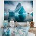 Dovecove Floating Majestic North American Iceberg II - Coastal Metal Wall Descor - MT81601 Metal in Blue/Gray/White | 16 H x 32 W x 1 D in | Wayfair