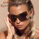 Lunettes de soleil sans monture pour femmes lunettes de soleil sans monture grand cadre nuances