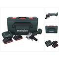 Metabo - w 18 l bl 9-125 Meuleuse d'angle sans fil 18 v 125 mm brushless + 2x Batteries 4,0 Ah +
