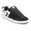 Sneaker DC SHOES "Court Graffik", Gr. 7(38), schwarz-weiß (schwarz, weiß stencil), 55.99% Leder, 43.71% Synthetikmaterial, 0.3% TPU, Schuhe