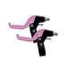 Kids Brake Lever Cycling Brake Handle Pink for 12-20 inch Children s Bikes Three Finger 1 Pair Kids Bike Brake Lever Spare Parts