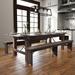 Rustic Farm Solid Pine Folding Dining Table