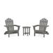 3-Piece Monterey Bay Folding Adirondack Set