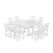 Prairie 9-Piece Square Farmhouse Dining Set with Trestle Legs