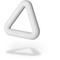 Fitfiu Fitness - Triangular Kettlebell 3,2kg mit ergonomischem Stahlgriff aus weißem, weichem