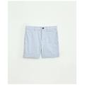 Brooks Brothers Boys Cotton Seersucker Shorts | Blue/Ivory | Size 12