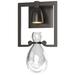 Apothecary 14.1" High Oil Rubbed Bronze Sconce With Clear Glass Shade