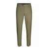Chinohose BRÜHL "London DO", Herren, Gr. 48, EURO-Größen, grün, 98% Baumwolle, 2% Elasthan, unifarben, casual, lang, Hosen, mit bequemem Komfortbund