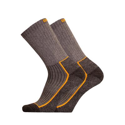 Socken UPHILLSPORT "SAANA 2er Pack", Herren, Gr. 43-46, grau, 45% Baumwolle, 27% Polyamid, 26% Wolle, 2% Elasthan, mehrfarbig, Socken, mit speziell geformter Ferse Image