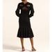 J. Crew Dresses | J.Crew Dress - Twist-Back Merino Wool Sweater-Dress | Color: Black | Size: Xl