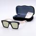 Gucci Accessories | New Gucci Gg0962s 004 Unisex Sunglasses Gucci Black Green Eyewear Gucci | Color: Black/Green | Size: Os