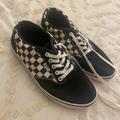 Vans Shoes | Black And White Checkered Vans With Laces. Size 9.5. | Color: Black/White | Size: 9.5
