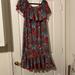 Lularoe Dresses | Nwt Lularoe 2xl Cici Dress In Paisley | Color: Blue/Red | Size: Xxl