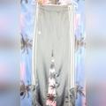 Adidas Pants & Jumpsuits | Adidas Gray & White Track Pants With Bottom Side Zips & Drawstring Waist | Color: Gray/White | Size: S