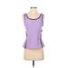 Nike Active Tank Top: Purple Color Block Activewear - Women's Size Small