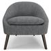 Armchair - George Oliver 26.8" Wide Tufted Armchair Polyester/Fabric in Gray | 31.9 H x 26.75 W x 26.75 D in | Wayfair