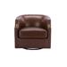 Wildon Home® Swivel Accent Chair For Living Room Bedroom Furniture, Black Polyester/Wood/Upholstered in Brown | Wayfair