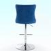 Rosdorf Park Stormstown Swivel Adjustable Height Stool Velvet/Metal in Blue | 21 W x 18 D in | Wayfair 1475D631DCD04B87B69A5A826690E502